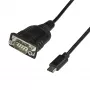 adapter kablowya StarTech.com USB C na szeregowy z zachowaniem portu COM - 16 cali (40 cm) konwerter USB typu C na RS232 (DB9) - dla sterowników PLC, skanerów, drukarek - Windows/Mac/Linux