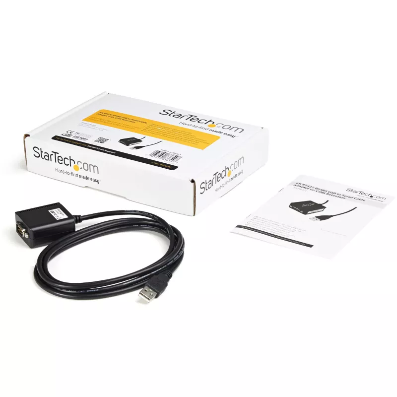 Profesjonalny adapter kabla szeregowego USB RS422/485 z 1 portem i zachowywaniem portu COM, 1,8 m, USB na RS422 – TAA