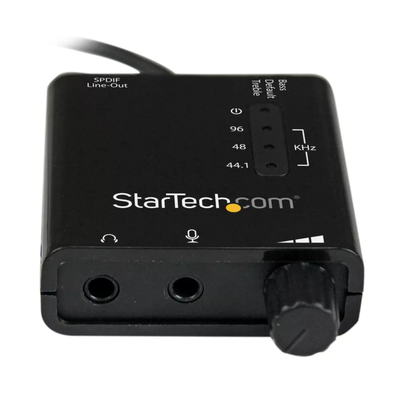 StarTech.com USB Stereo Audio Adapter Zewnętrzna karta dźwiękowa z cyfrowym wyjściem audio SPDIF i mikrofonem stereo