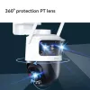 Kamera bezpieczeństwa IP IMOU Cruiser Triple IPC-S7UP-11M0WED — 2880×1620, 6 mm, 8× zoom cyfrowy, przewodowa i bezprzewodowa, zewnętrzna, montaż sufitowy/ścienny