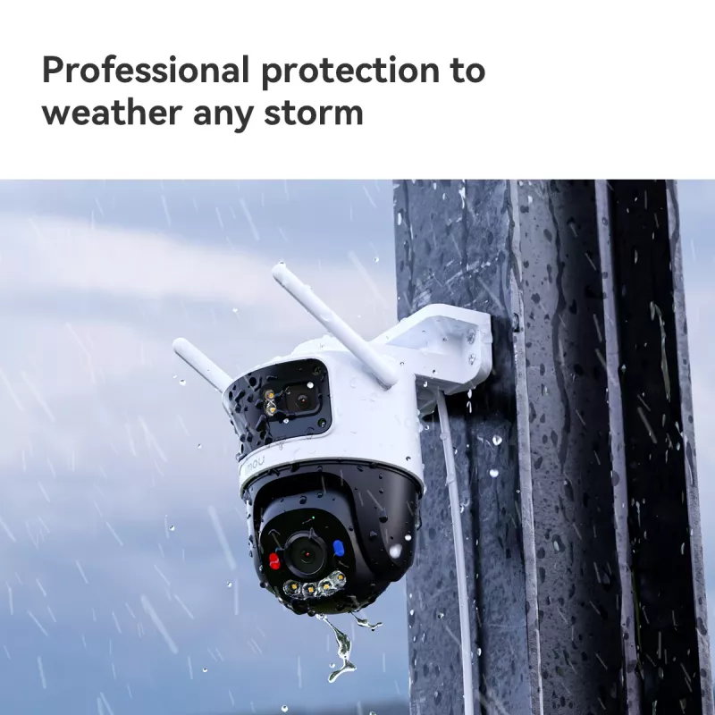 Kamera bezpieczeństwa IP IMOU Cruiser Triple IPC-S7UP-11M0WED — 2880×1620, 6 mm, 8× zoom cyfrowy, przewodowa i bezprzewodowa, zewnętrzna, montaż sufitowy/ścienny