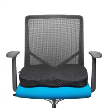 Kensington Premium Cool-Gel Seat Cushion, poduszka na krzesło, pianka memory, krzesło, czarny, monochromatyczny, zamek błyskawiczny