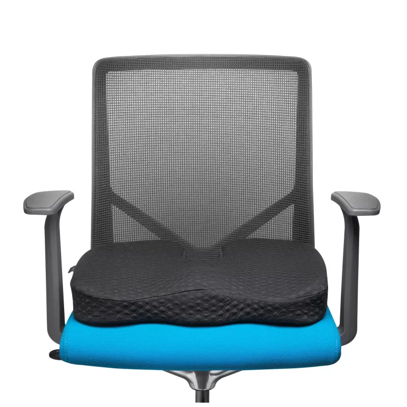 Kensington Premium Cool-Gel Seat Cushion, poduszka na krzesło, pianka memory, krzesło, czarny, monochromatyczny, zamek błyskawiczny