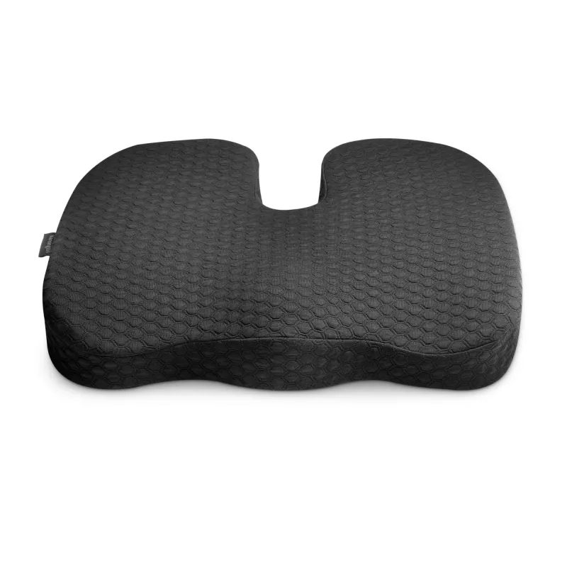 Kensington Premium Cool-Gel Seat Cushion, poduszka na krzesło, pianka memory, krzesło, czarny, monochromatyczny, zamek błyskawiczny