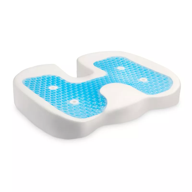 Kensington Premium Cool-Gel Seat Cushion, poduszka na krzesło, pianka memory, krzesło, czarny, monochromatyczny, zamek błyskawiczny