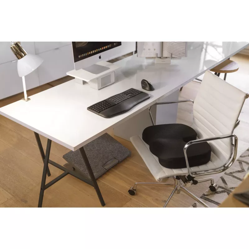 Kensington Premium Cool-Gel Seat Cushion, poduszka na krzesło, pianka memory, krzesło, czarny, monochromatyczny, zamek błyskawiczny