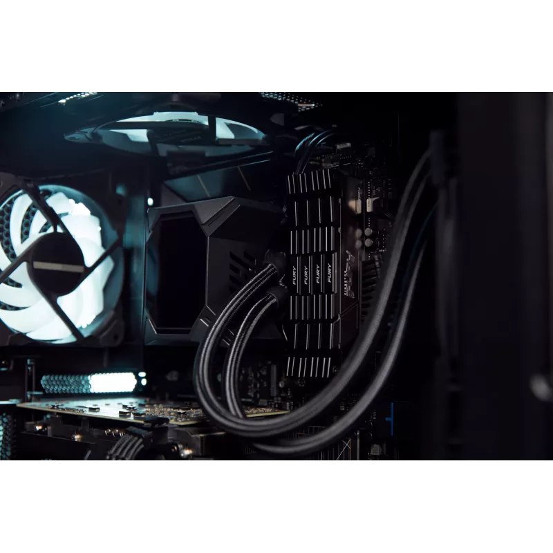 Kingston Technology FURY 16GB 3200MT/s DDR4 CL16 DIMM (zestaw 2 szt.) Renegade Czarny
