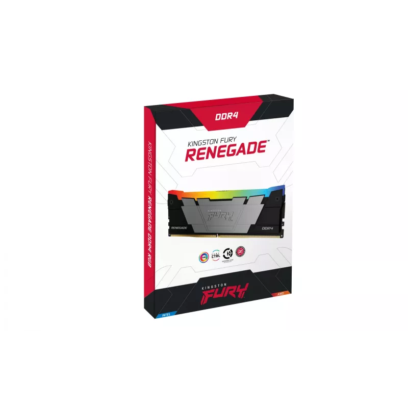Kingston Technology FURY 16GB 3600MT/s DDR4 CL16 DIMM (zestaw 2) Renegade RGB