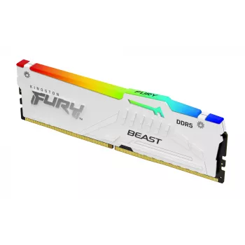 Kingston Technology FURY Beast 16GB 6000MT/s DDR5 CL30 DIMM biały RGB EXPO