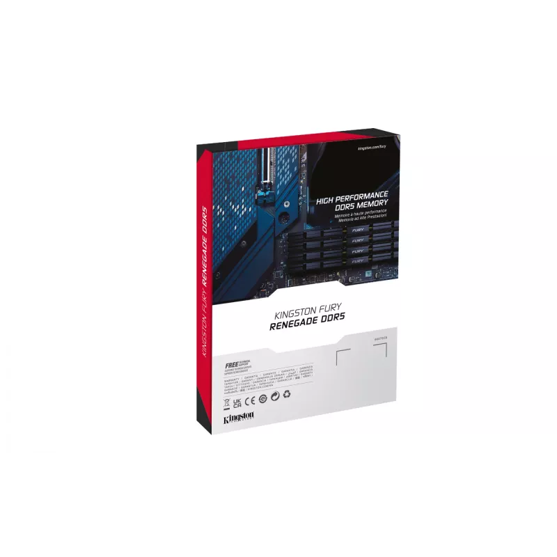 Kingston Technology FURY 16GB 6400MT/s DDR5 CL32 DIMM Renegade srebrny