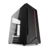 Obudowa PC KRUX Astro Cube Czarny — obudowa cube, obsługuje micro ATX/mini‑ITX, 1×3,5 cala + 2×2,5 cala wnęki, okno boczne, maks. zasilacz 28 cm, maks. wysokość chłodzenia 136 mm