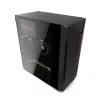 Obudowa PC KRUX Astro Cube Czarny — obudowa cube, obsługuje micro ATX/mini‑ITX, 1×3,5 cala + 2×2,5 cala wnęki, okno boczne, maks. zasilacz 28 cm, maks. wysokość chłodzenia 136 mm