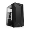 Obudowa PC KRUX Astro Cube Czarny — obudowa cube, obsługuje micro ATX/mini‑ITX, 1×3,5 cala + 2×2,5 cala wnęki, okno boczne, maks. zasilacz 28 cm, maks. wysokość chłodzenia 136 mm