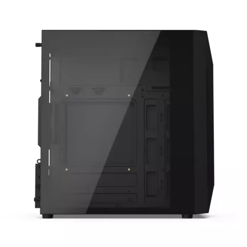 Obudowa PC KRUX Astro Cube Czarny — obudowa cube, obsługuje micro ATX/mini‑ITX, 1×3,5 cala + 2×2,5 cala wnęki, okno boczne, maks. zasilacz 28 cm, maks. wysokość chłodzenia 136 mm