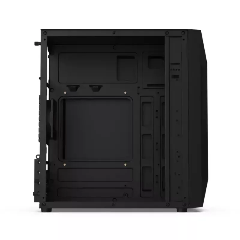 Obudowa PC KRUX Astro Cube Czarny — obudowa cube, obsługuje micro ATX/mini‑ITX, 1×3,5 cala + 2×2,5 cala wnęki, okno boczne, maks. zasilacz 28 cm, maks. wysokość chłodzenia 136 mm