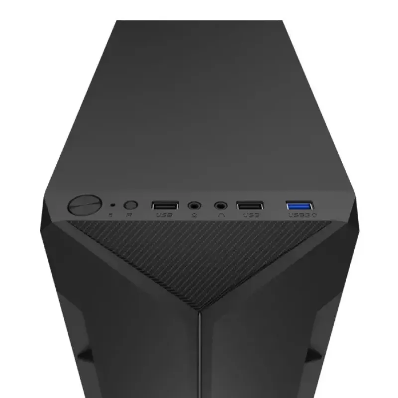 Obudowa PC KRUX Astro Cube Czarny — obudowa cube, obsługuje micro ATX/mini‑ITX, 1×3,5 cala + 2×2,5 cala wnęki, okno boczne, maks. zasilacz 28 cm, maks. wysokość chłodzenia 136 mm