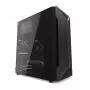 Obudowa PC KRUX Astro Cube Czarny — obudowa cube, obsługuje micro ATX/mini‑ITX, 1×3,5 cala + 2×2,5 cala wnęki, okno boczne, maks. zasilacz 28 cm, maks. wysokość chłodzenia 136 mm