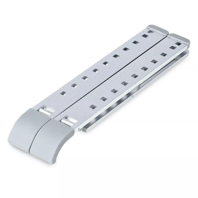 StarTech.com Składana podstawa pod laptopa, przenośna podstawa ergonomiczna z regulacją wysokości, wentylowana rama aluminiowa, obsługa 10 kg, podstawa pod laptop/tablet z opcją pochylenia/podniesienia/odchylenia, składana konstrukcja
