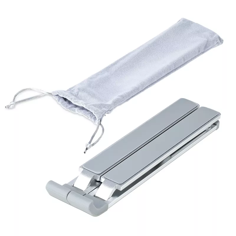 StarTech.com Składana podstawa pod laptopa, przenośna podstawa ergonomiczna z regulacją wysokości, wentylowana rama aluminiowa, obsługa 10 kg, podstawa pod laptop/tablet z opcją pochylenia/podniesienia/odchylenia, składana konstrukcja