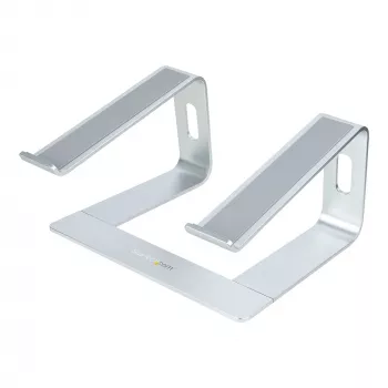 StarTech.com Stojak na laptopa na biurko, obsługa 5 kg/11 funtów, aluminium, srebrny, ergonomiczna podkładka pod laptopa, przenośny uchwyt na laptopa, stojak na komputer dla Macbook Air/Pro, Dell XPS, Lenovo
