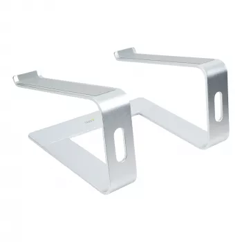 StarTech.com Stojak na laptopa na biurko, obsługa 5 kg/11 funtów, aluminium, srebrny, ergonomiczna podkładka pod laptopa, przenośny uchwyt na laptopa, stojak na komputer dla Macbook Air/Pro, Dell XPS, Lenovo