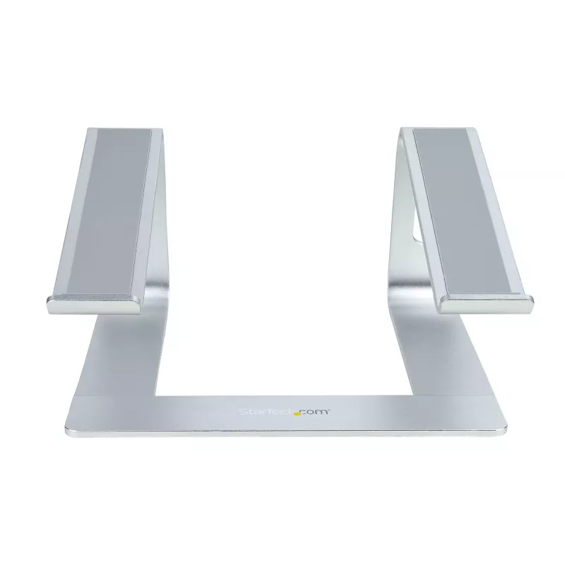 StarTech.com Stojak na laptopa na biurko, obsługa 5 kg/11 funtów, aluminium, srebrny, ergonomiczna podkładka pod laptopa, przenośny uchwyt na laptopa, stojak na komputer dla Macbook Air/Pro, Dell XPS, Lenovo