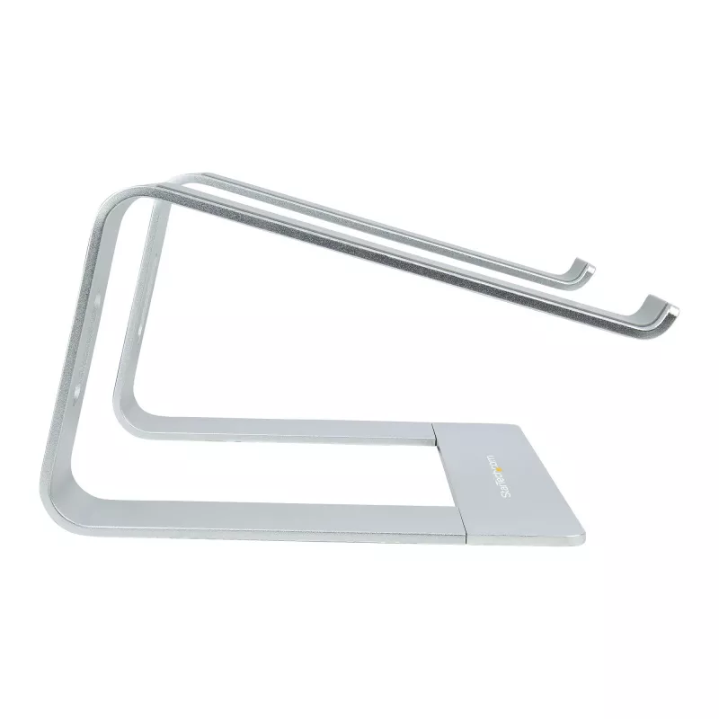 StarTech.com Stojak na laptopa na biurko, obsługa 5 kg/11 funtów, aluminium, srebrny, ergonomiczna podkładka pod laptopa, przenośny uchwyt na laptopa, stojak na komputer dla Macbook Air/Pro, Dell XPS, Lenovo