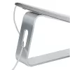 StarTech.com Stojak na laptopa na biurko, obsługa 5 kg/11 funtów, aluminium, srebrny, ergonomiczna podkładka pod laptopa, przenośny uchwyt na laptopa, stojak na komputer dla Macbook Air/Pro, Dell XPS, Lenovo