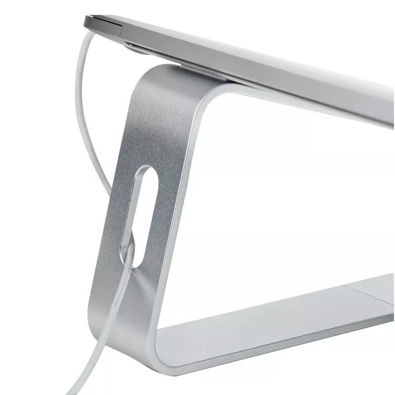 StarTech.com Stojak na laptopa na biurko, obsługa 5 kg/11 funtów, aluminium, srebrny, ergonomiczna podkładka pod laptopa, przenośny uchwyt na laptopa, stojak na komputer dla Macbook Air/Pro, Dell XPS, Lenovo