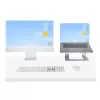 StarTech.com Stojak na laptopa na biurko, obsługa 5 kg/11 funtów, aluminium, srebrny, ergonomiczna podkładka pod laptopa, przenośny uchwyt na laptopa, stojak na komputer dla Macbook Air/Pro, Dell XPS, Lenovo