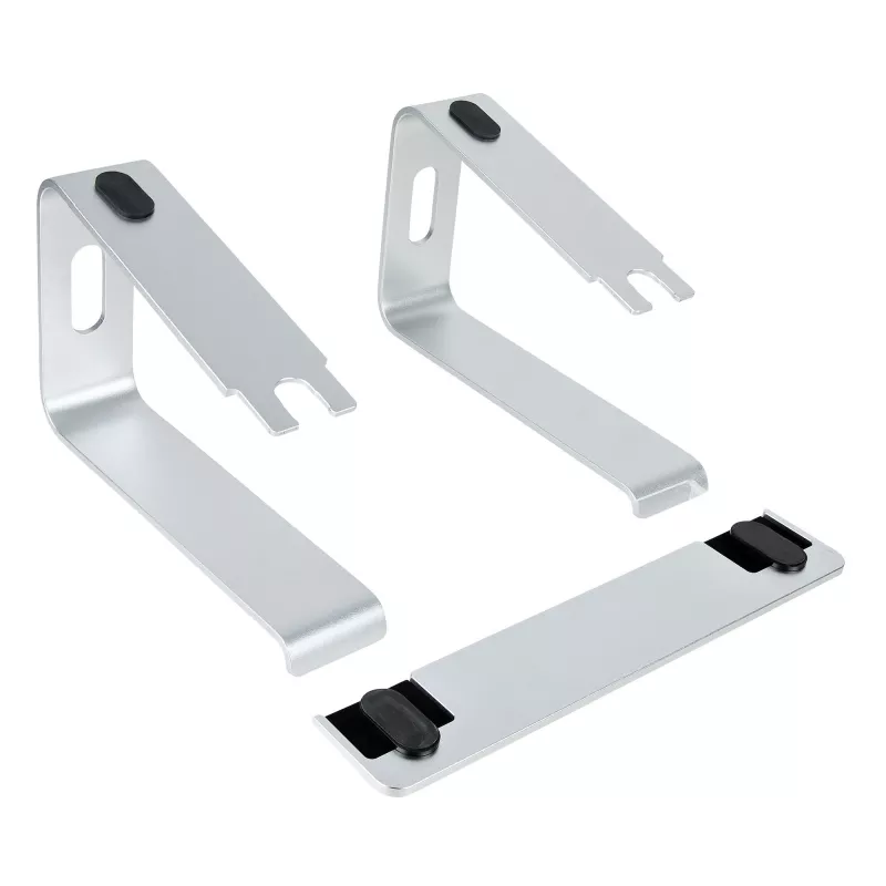 StarTech.com Stojak na laptopa na biurko, obsługa 5 kg/11 funtów, aluminium, srebrny, ergonomiczna podkładka pod laptopa, przenośny uchwyt na laptopa, stojak na komputer dla Macbook Air/Pro, Dell XPS, Lenovo