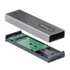StarTech.com USB-C 10Gbps na obudowę SSD M.2 NVMe lub M.2 SATA - Beznarzędziowa zewnętrzna aluminiowa obudowa M.2 PCIe/SATA NGFF SSD - Kable hosta USB Type-C i A - Obsługuje 2230/2242/2260/2280