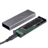 StarTech.com USB-C 10Gbps na obudowę SSD M.2 NVMe lub M.2 SATA - Beznarzędziowa zewnętrzna aluminiowa obudowa M.2 PCIe/SATA NGFF SSD - Kable hosta USB Type-C i A - Obsługuje 2230/2242/2260/2280