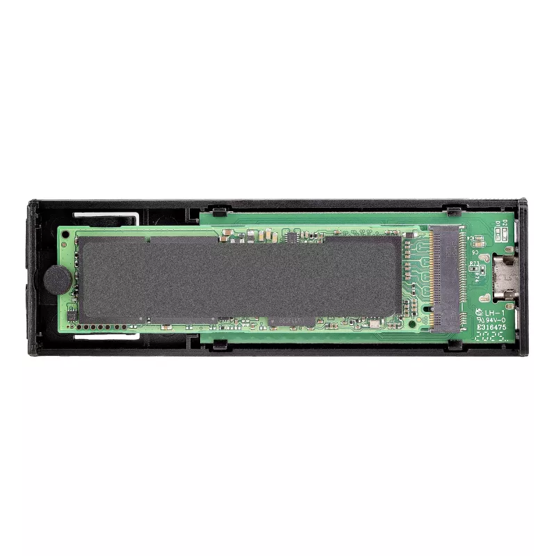 StarTech.com USB-C 10Gbps na obudowę SSD M.2 NVMe lub M.2 SATA - Beznarzędziowa zewnętrzna aluminiowa obudowa M.2 PCIe/SATA NGFF SSD - Kable hosta USB Type-C i A - Obsługuje 2230/2242/2260/2280