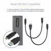 StarTech.com USB-C 10Gbps na obudowę SSD M.2 NVMe lub M.2 SATA - Beznarzędziowa zewnętrzna aluminiowa obudowa M.2 PCIe/SATA NGFF SSD - Kable hosta USB Type-C i A - Obsługuje 2230/2242/2260/2280