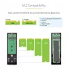StarTech.com USB-C 10Gbps na obudowę SSD M.2 NVMe lub M.2 SATA - Beznarzędziowa zewnętrzna aluminiowa obudowa M.2 PCIe/SATA NGFF SSD - Kable hosta USB Type-C i A - Obsługuje 2230/2242/2260/2280