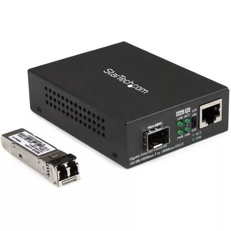 StarTech.com Gigabitowy konwerter mediów światłowodowych - Kompaktowy - 850nm MM LC - 550m