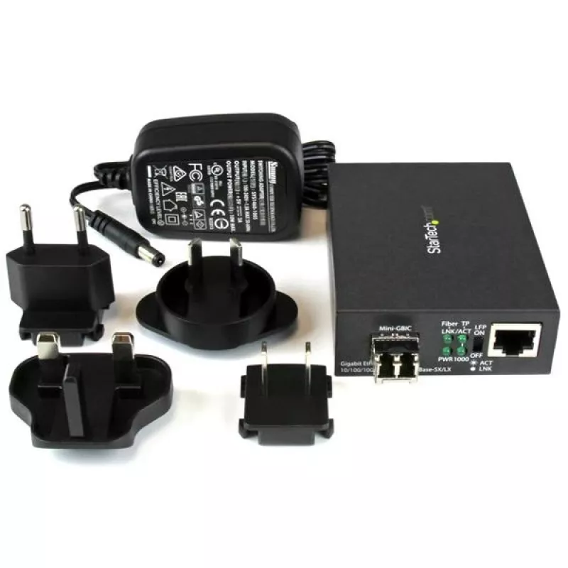 StarTech.com Gigabitowy konwerter mediów światłowodowych - Kompaktowy - 850nm MM LC - 550m