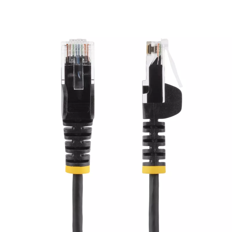 StarTech.com Kabel CAT6 1 m - wąski - złącza RJ45 bez zaczepów - czarny