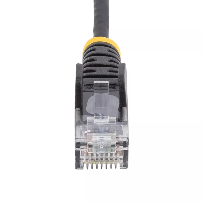 StarTech.com kabel CAT6 2 m - cienki - zaczepy RJ45 bez zaczepów - czarny
