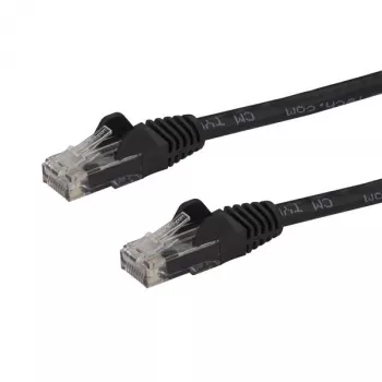 StarTech.com 10m kabel Ethernet CAT6 - czarny przewód CAT 6 Gigabit Ethernet - 250MHz 100W PoE RJ45 UTP kabel sieciowy/patch bez zaczepów z odciążeniem, indywidualnie testowany
