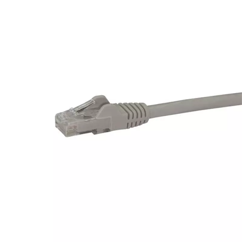 StarTech.com 10m kabel Ethernet CAT6 - Szary przewód Gigabit Ethernet CAT 6 - 250MHz 100W PoE RJ45 UTP kabel sieciowy/krosowy bez zaczepów z odciążeniem, testowany indywidualnie