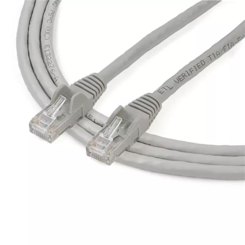StarTech.com 2m kabel Ethernet CAT6 - Szary przewód Gigabit Ethernet CAT 6 - 250 MHz 100 W PoE RJ45 UTP kabel sieciowy/patch ze złączem bez zaczepów i odciążeniem, testowany indywidualnie