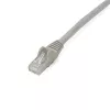 StarTech.com 2m kabel Ethernet CAT6 - Szary przewód Gigabit Ethernet CAT 6 - 250 MHz 100 W PoE RJ45 UTP kabel sieciowy/patch ze złączem bez zaczepów i odciążeniem, testowany indywidualnie