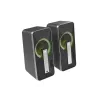 GENESIS Helium 100 BT RGB zestaw głośników 10 W PC/Laptop Czarny, Srebrny 2.0 kanałów Bluetooth