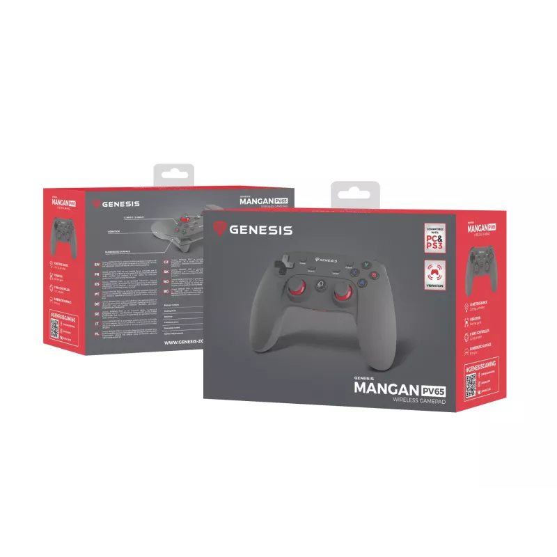 GENESIS PV65 Czarny RF Gamepad Analogue / Digital PC, Playstation 3