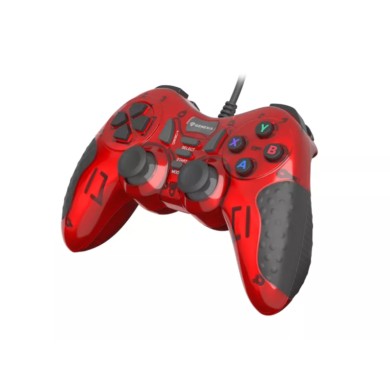 GENESIS MANGAN 200 Czerwony Gamepad USB 2.0 Analogowy / Cyfrowy PC