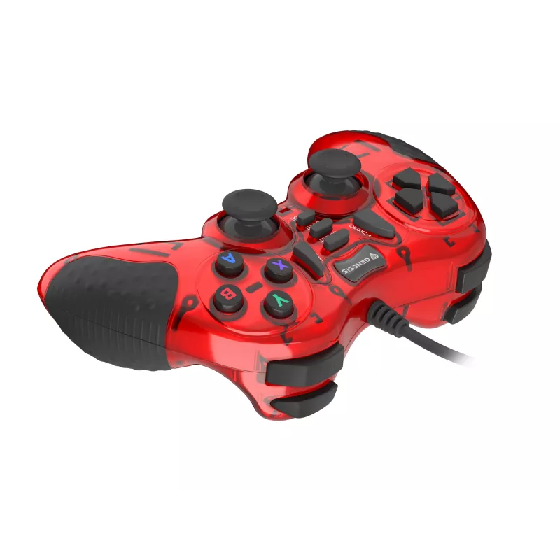 GENESIS MANGAN 200 Czerwony Gamepad USB 2.0 Analogowy / Cyfrowy PC