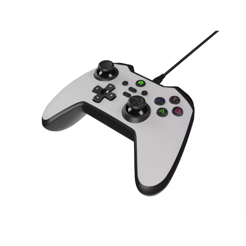GENESIS Mangan 300 Biały Gamepad USB Analogowy / Cyfrowy Android, Nintendo Switch, PC