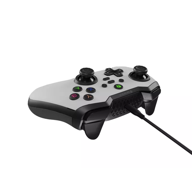 GENESIS Mangan 300 Biały Gamepad USB Analogowy / Cyfrowy Android, Nintendo Switch, PC